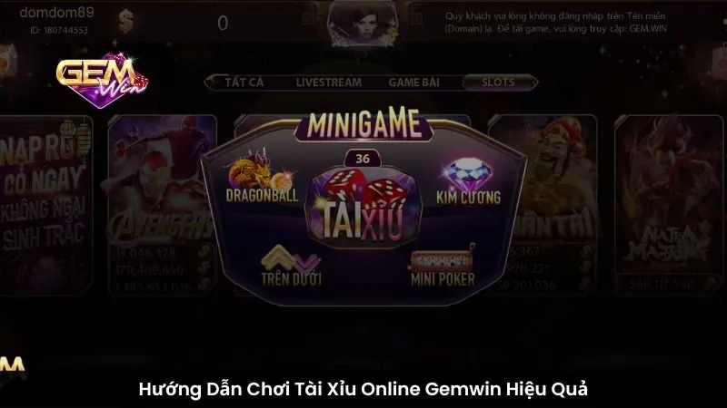 Hướng Dẫn Chơi Tài Xỉu Online Gemwin Hiệu Quả