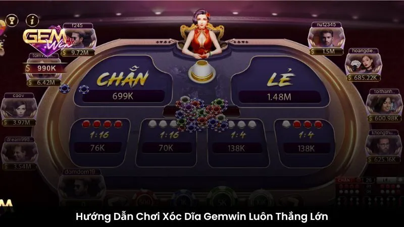 Hướng Dẫn Chơi Xóc Dĩa Gemwin Luôn Thắng Lớn