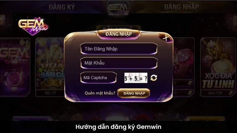 Hướng dẫn đăng ký Gemwin