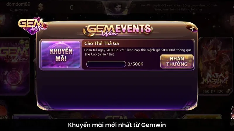 Khuyến mãi mới nhất từ Gemwin