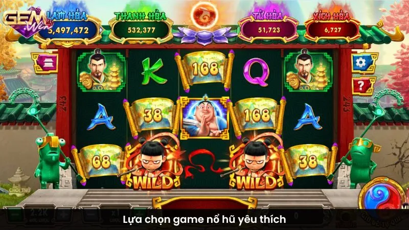 Lựa chọn game nổ hũ yêu thích