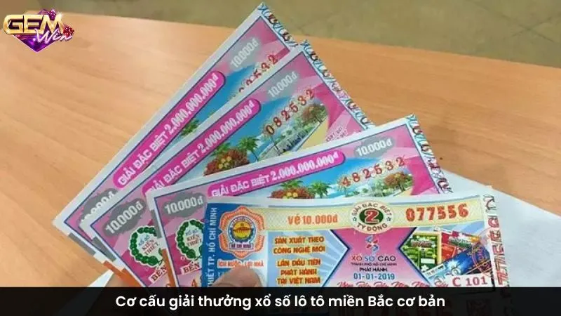 Cơ cấu giải thưởng xổ số lô tô miền Bắc cơ bản