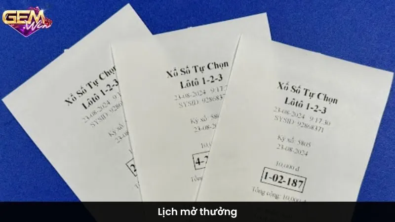 Lịch mở thưởng