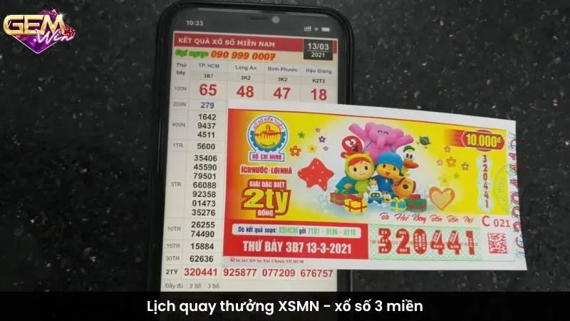 Lịch quay thưởng XSMN - xổ số 3 miền