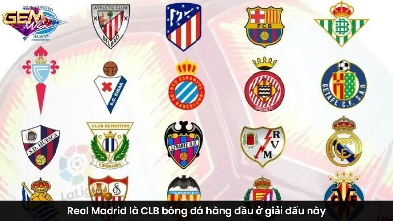 Real Madrid là CLB bóng đá hàng đầu ở giải đấu này